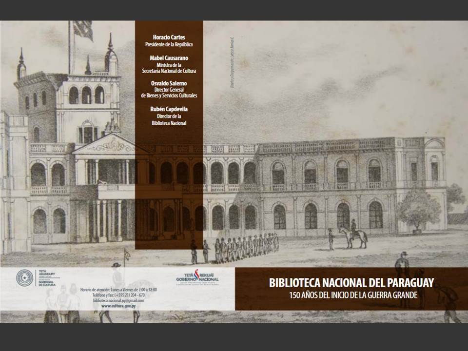 Tríptico: Biblioteca Nacional del Paraguay imagen