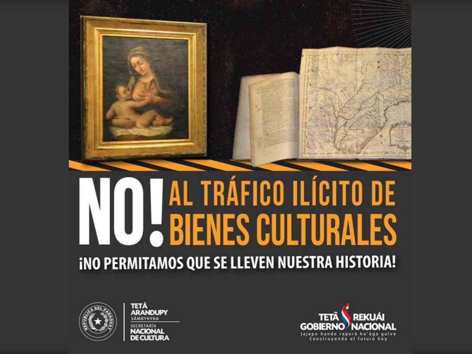 Díptico: No! Al Tráfico Ilícito de Bienes Culturales imagen