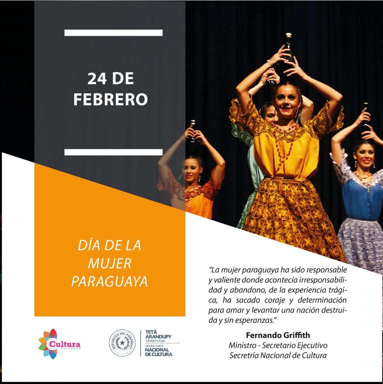 24 de febrero Día de la Mujer Paraguaya Secretaría Nacional de Cultura