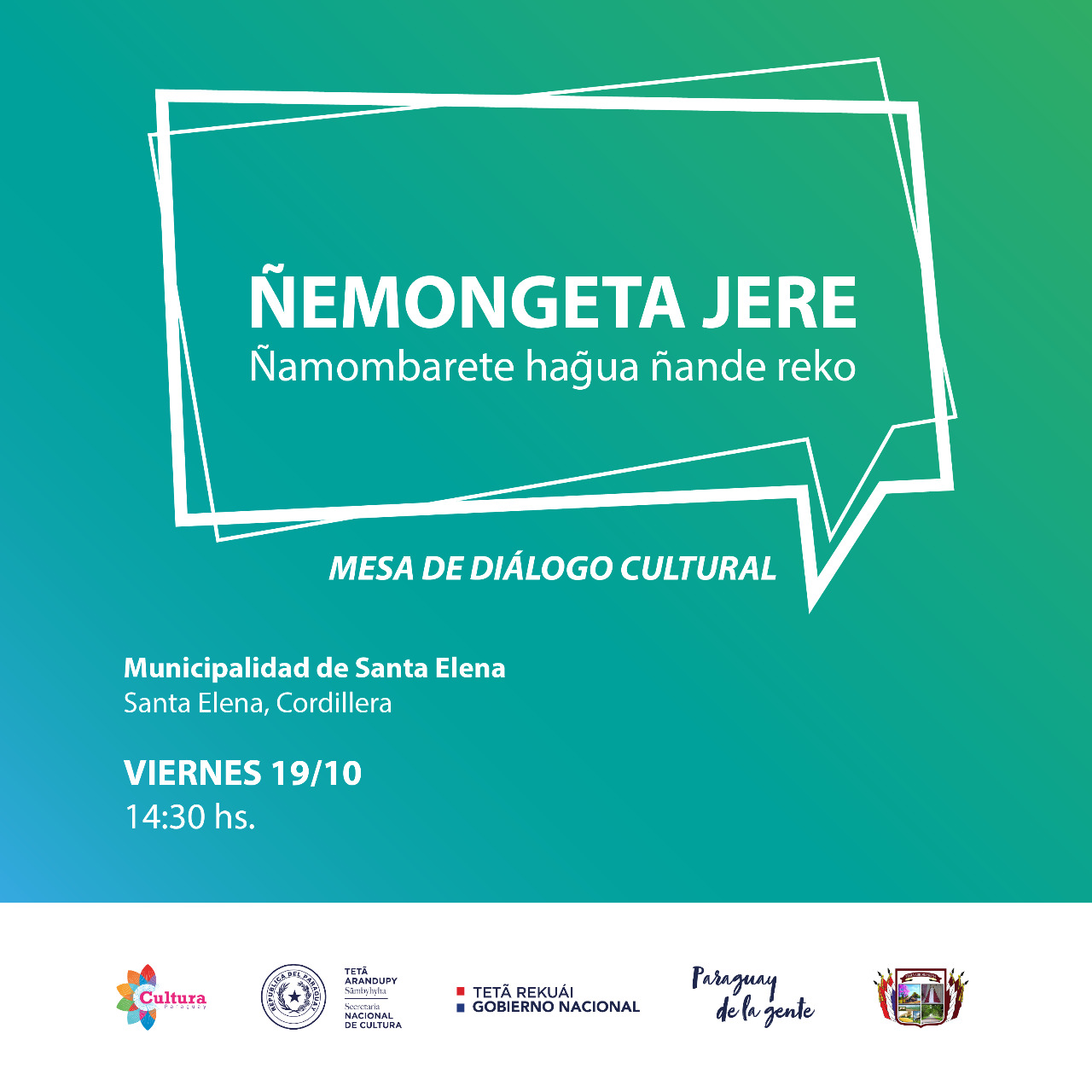 Realizarán el Ñemongeta Jere en Santa Elena imagen