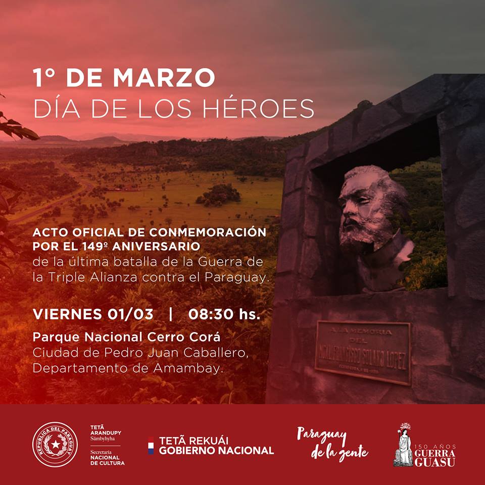 Conmemorarán en Cerro Corá el Día de los Héroes imagen