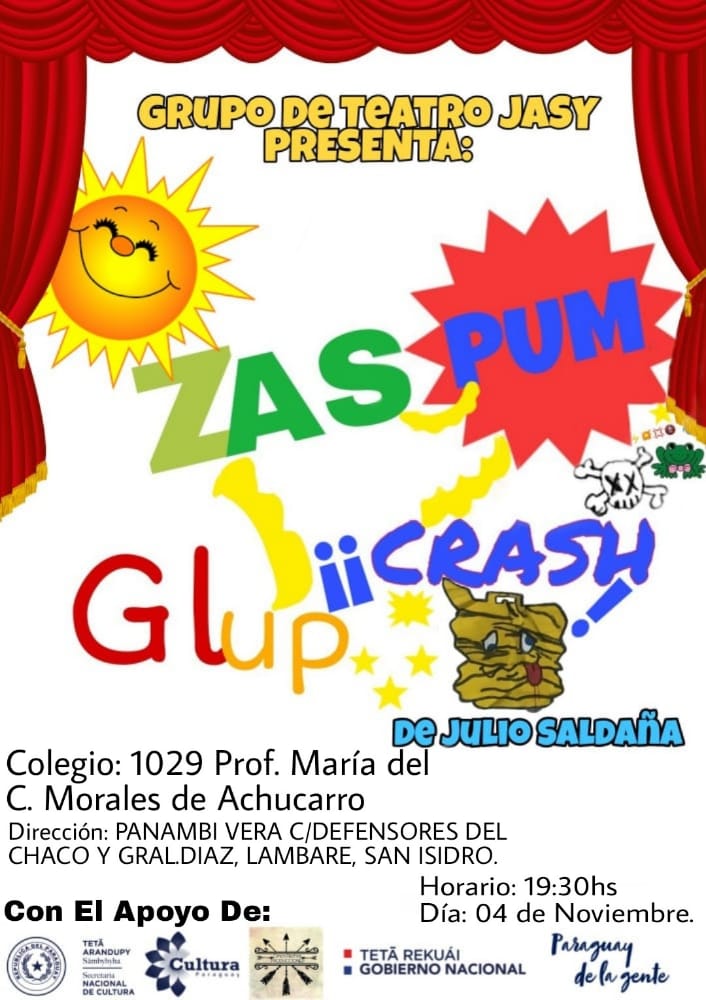 «Glup, Zaz, Pum, Crash!», una obra de teatro que sensibiliza la capacidad creativa y crítica del espectador imagen