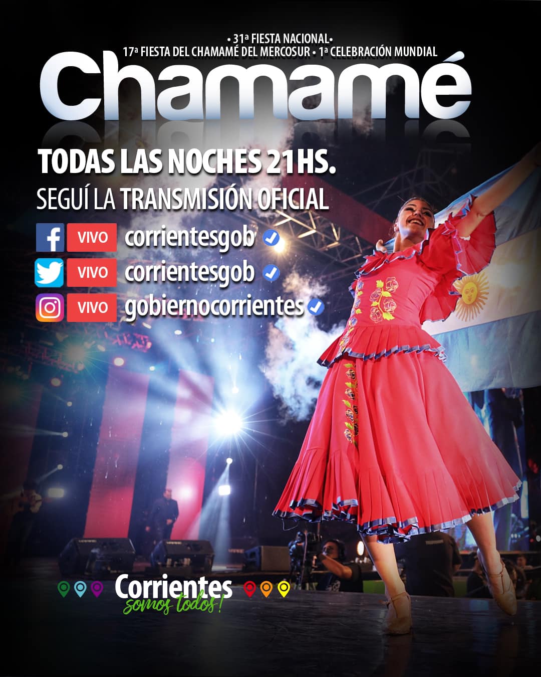 Representación paraguaya subirá al escenario de la Fiesta Nacional del Chamamé el sábado 15 de enero imagen
