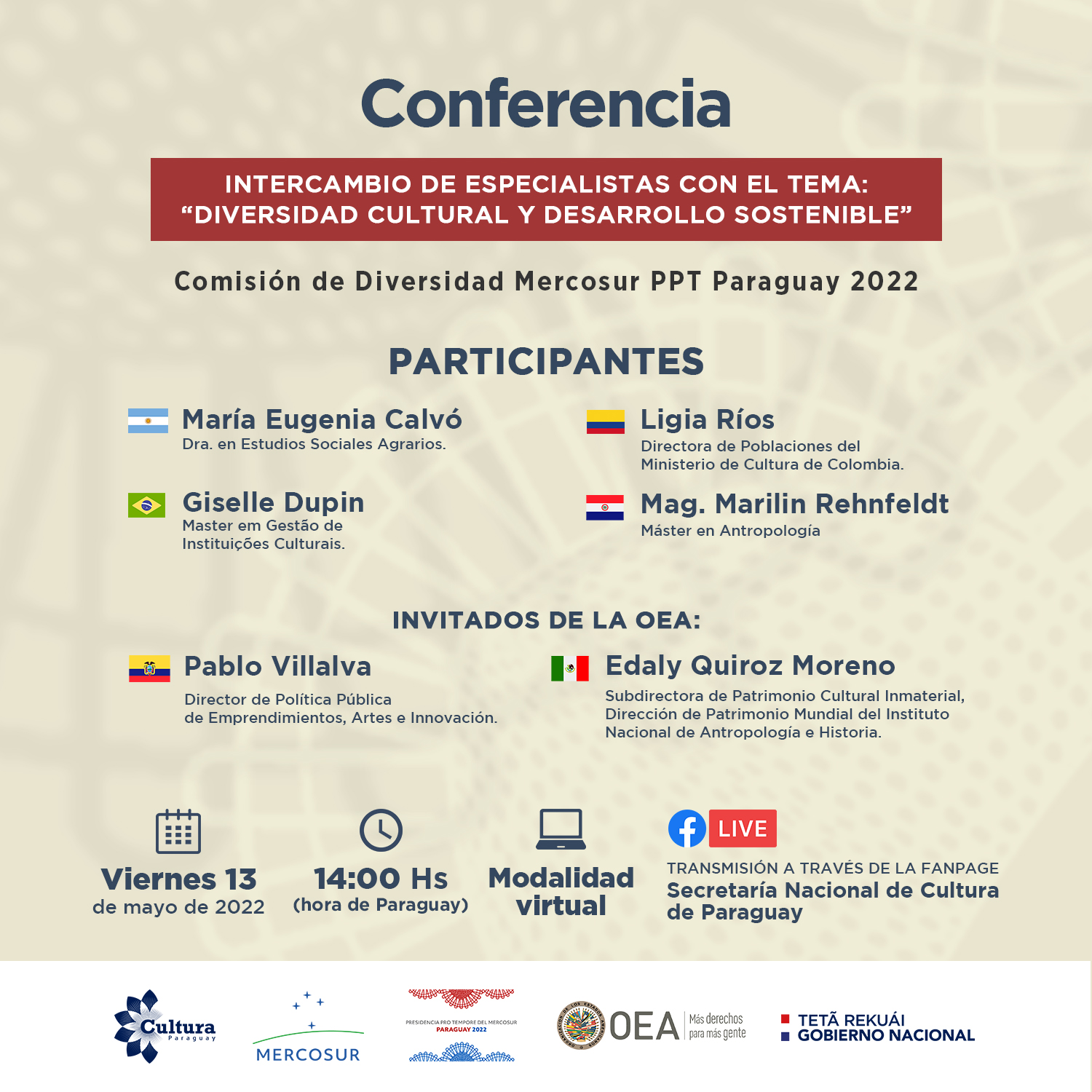 Paraguay impulsa la Conferencia virtual “Diversidad Cultural y Desarrollo Sostenible” imagen