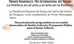 Ciclo de ñomongeta cultural inicia este sábado imagen