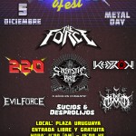 Afiche Metal Feria Fest con logos